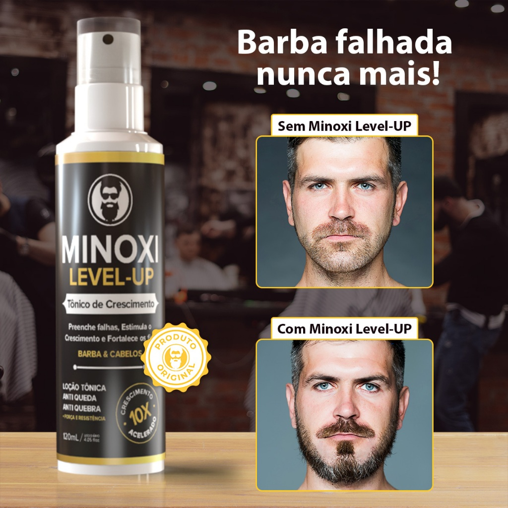 Tônico de Crescimento Acelerado Barba Cabelo e Sobrancelha - 120ml