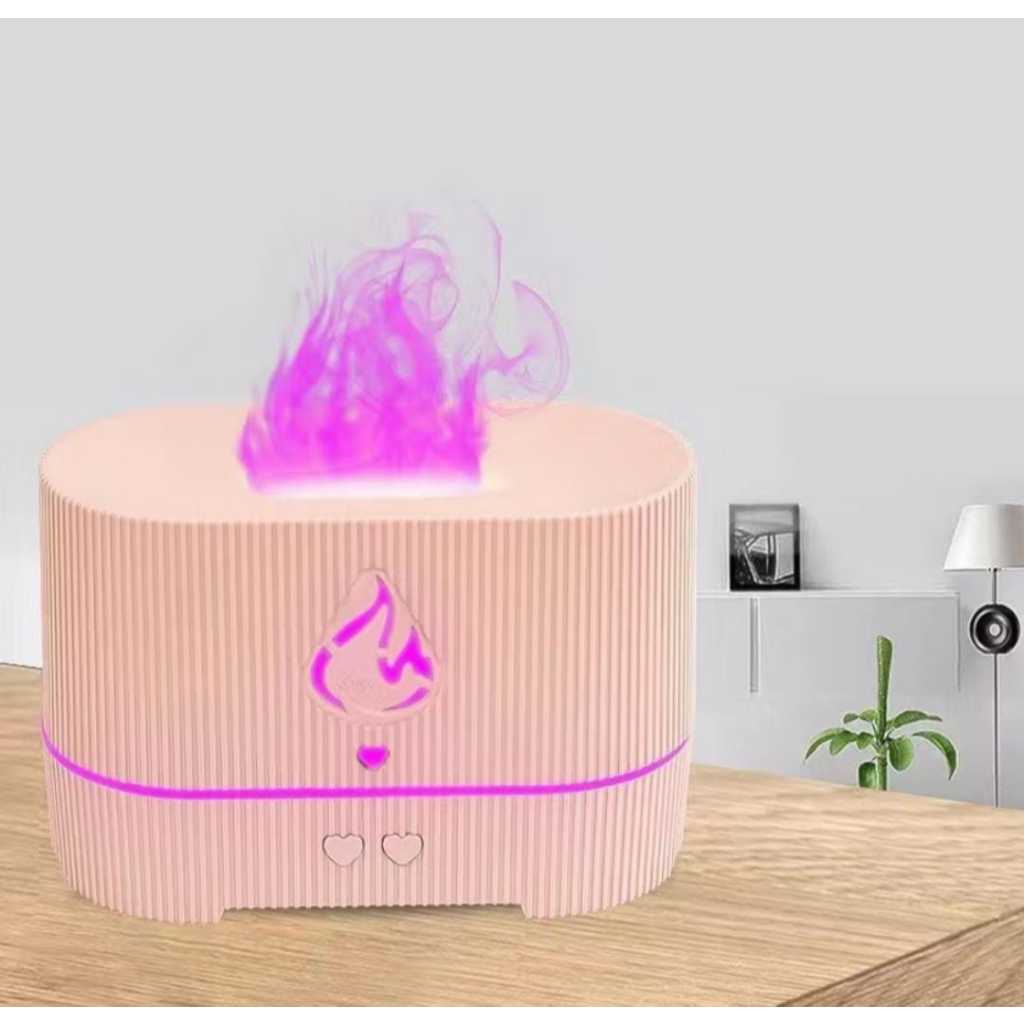 Umidificador aromatizador multifuncional portátil branco com vapor saindo