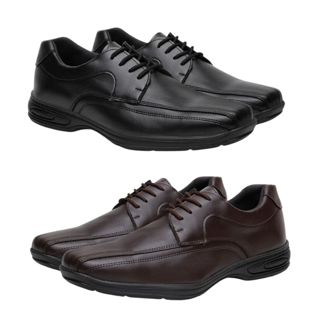 Kit 2 Pares sapato social masculino barato promoção com palmilha confort plus