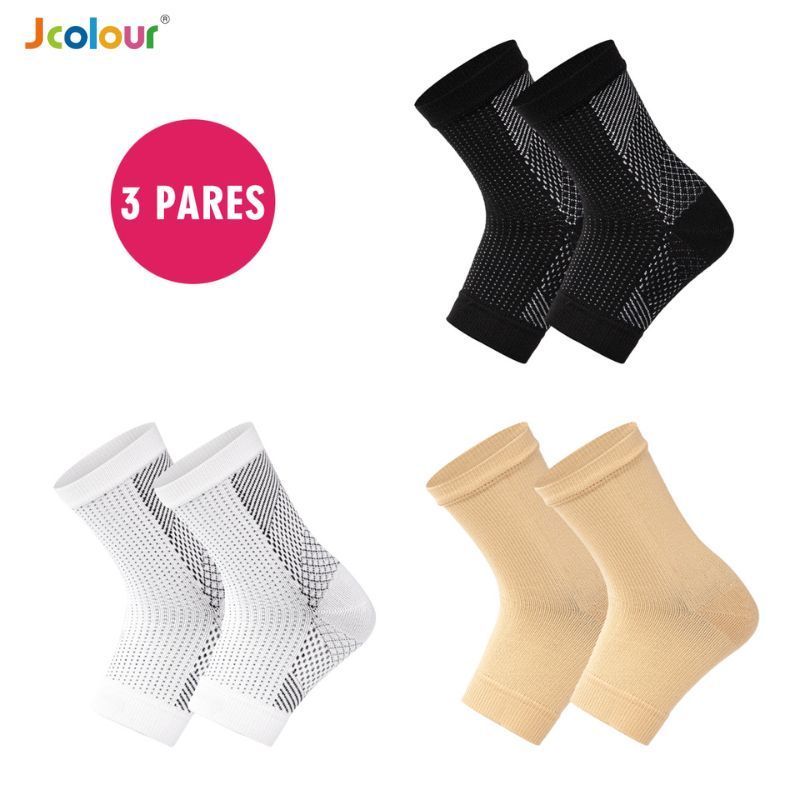 Jcolour Kit 3 Compressão Esportiva Proteção do Tornozelo Proteção do Tornozelo Basquetebol Corrida - Sports & Outdoors