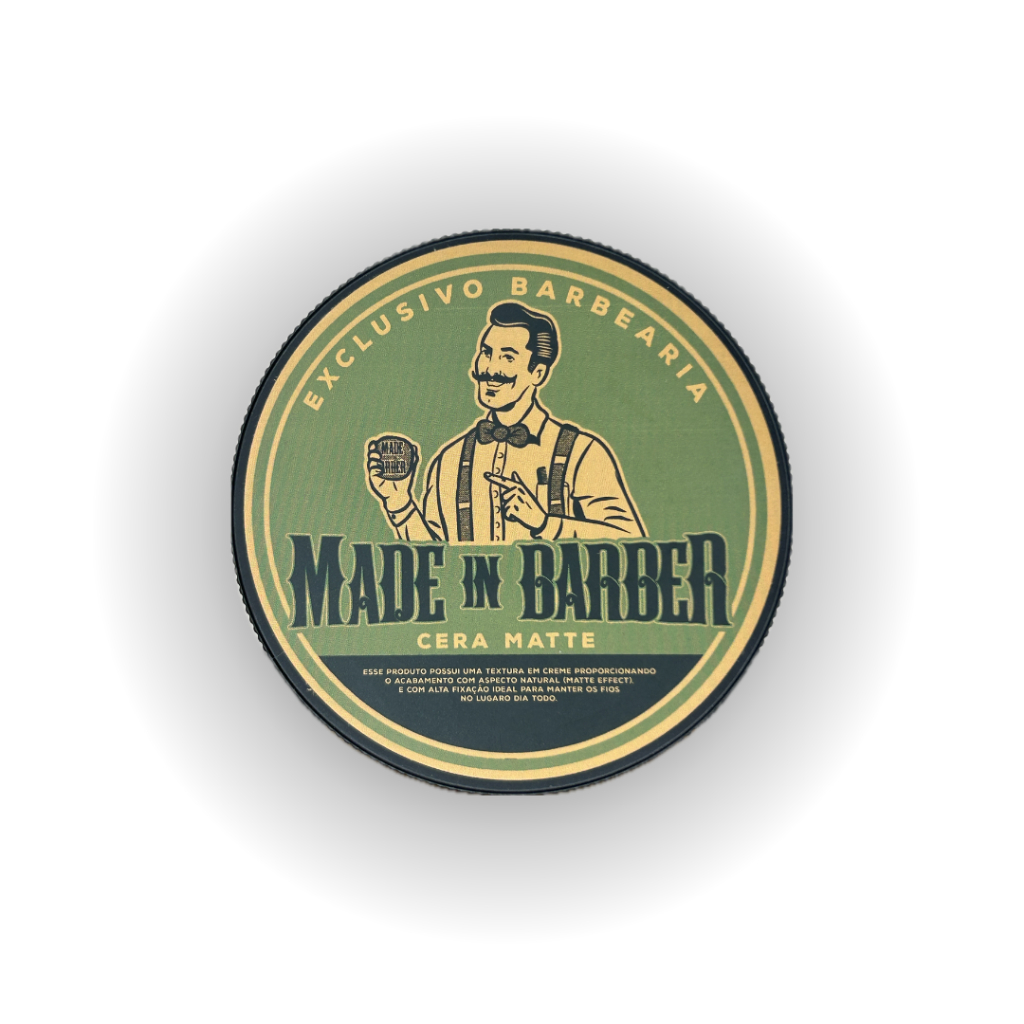 Cera Capilar Matte Efeito Seco Alta Fixação Uso Profissional Made in Barber - 70G / 130G em Oferta na Shopee