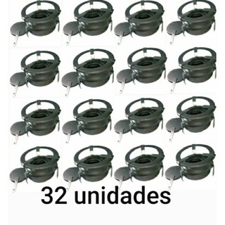32 Fogareiro Fogão a Alcool 1 uma boca Portatil Espiriteira Álcool Camping Pesca Sítio Sem Pintura