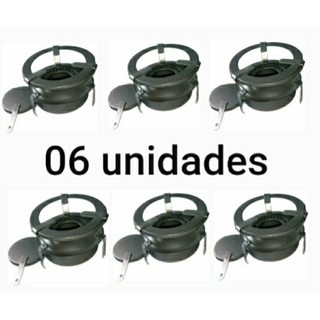 06 Fogareiro Fogão a Alcool 1 uma boca Portatil Espiriteira Álcool Camping Pesca Sítio Sem Pintura