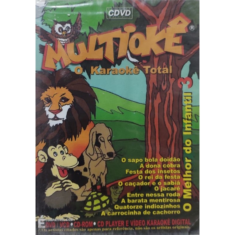 Dvd Multioke Karaoke Total O Melhor do Infantil 3 Lacrado