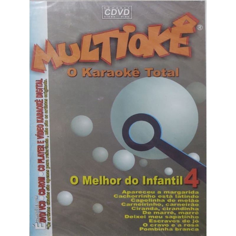 Dvd Multioke Karaoke Total O Melhor do Infantil 4 Lacrado