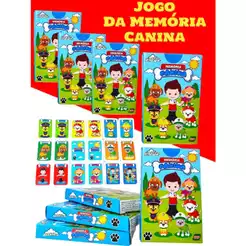 Kit 5 Jogo Da Memoria Canina Infantil P/ Kit Festa Lembrancinha Aniversario Prenda Quermesse