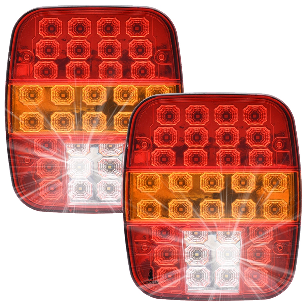 Lanterna Traseira Marmita Lorben Com Vigia 34 Led Caminhão Par Lanterna Traseira Marmita Lorben Com Vigia 34 Led Caminhão Par
