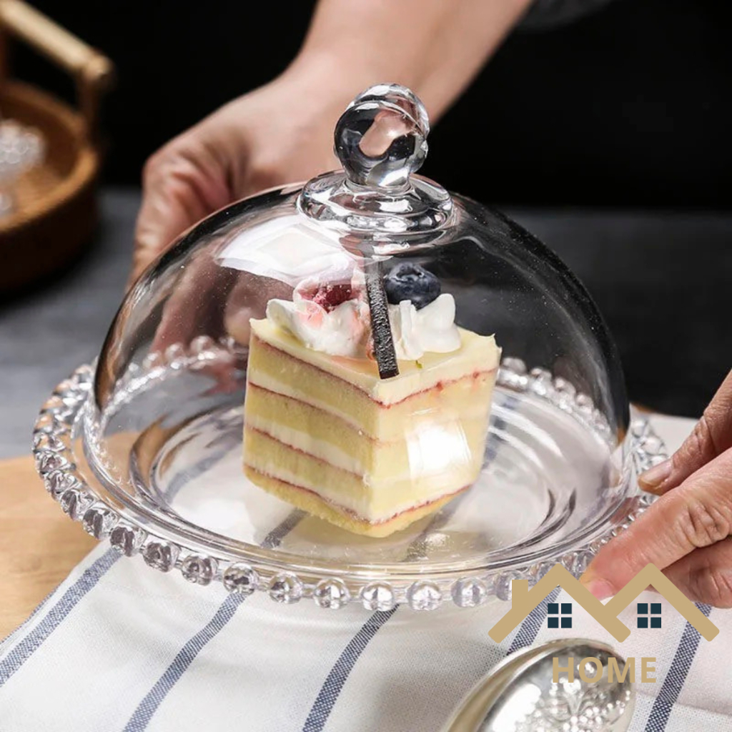 Queijeira Boleira De Cristal Vidro Resistente 20x12cm