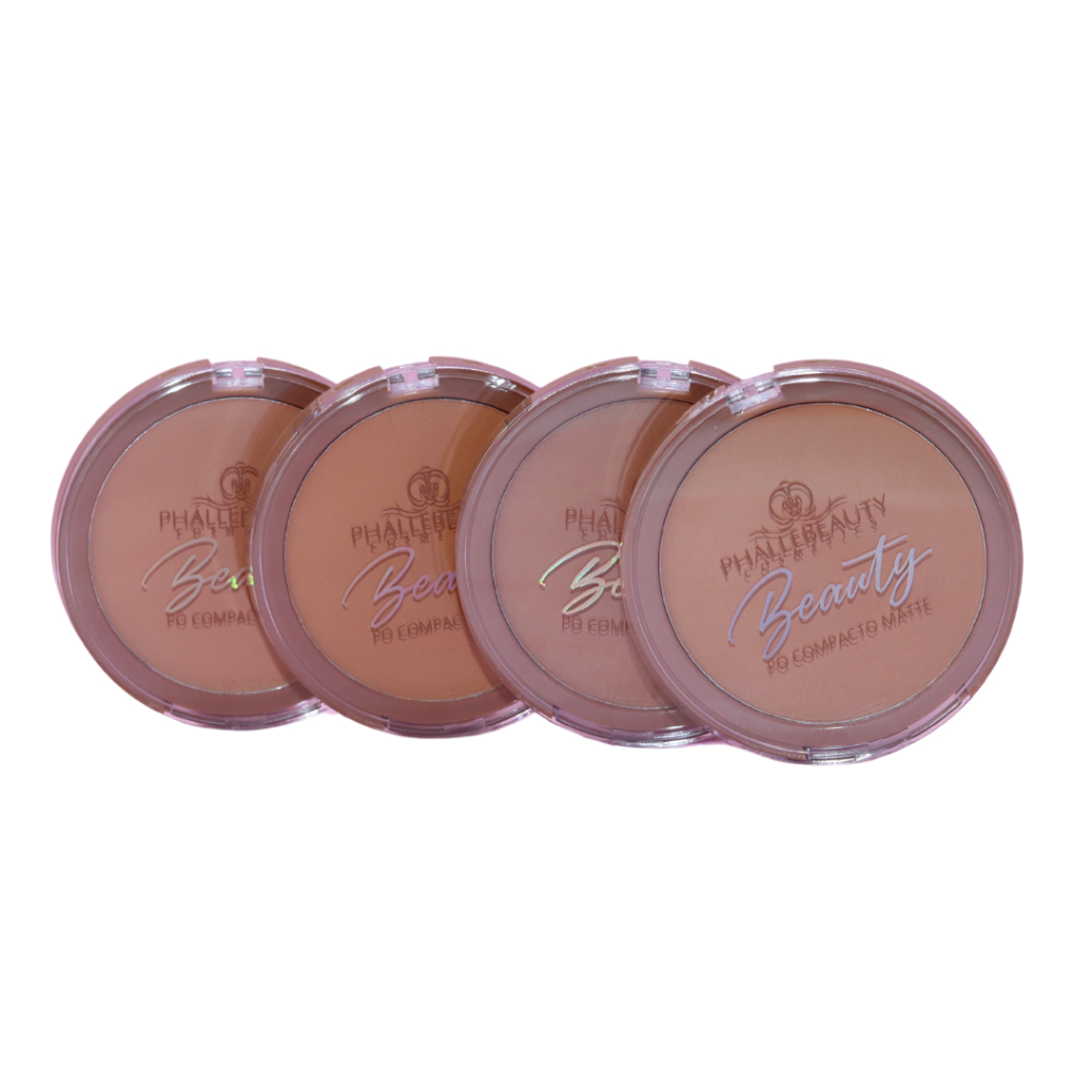 Pó Compacto Matte Beauty PhálleBeauty PH5010 em Oferta na Shopee