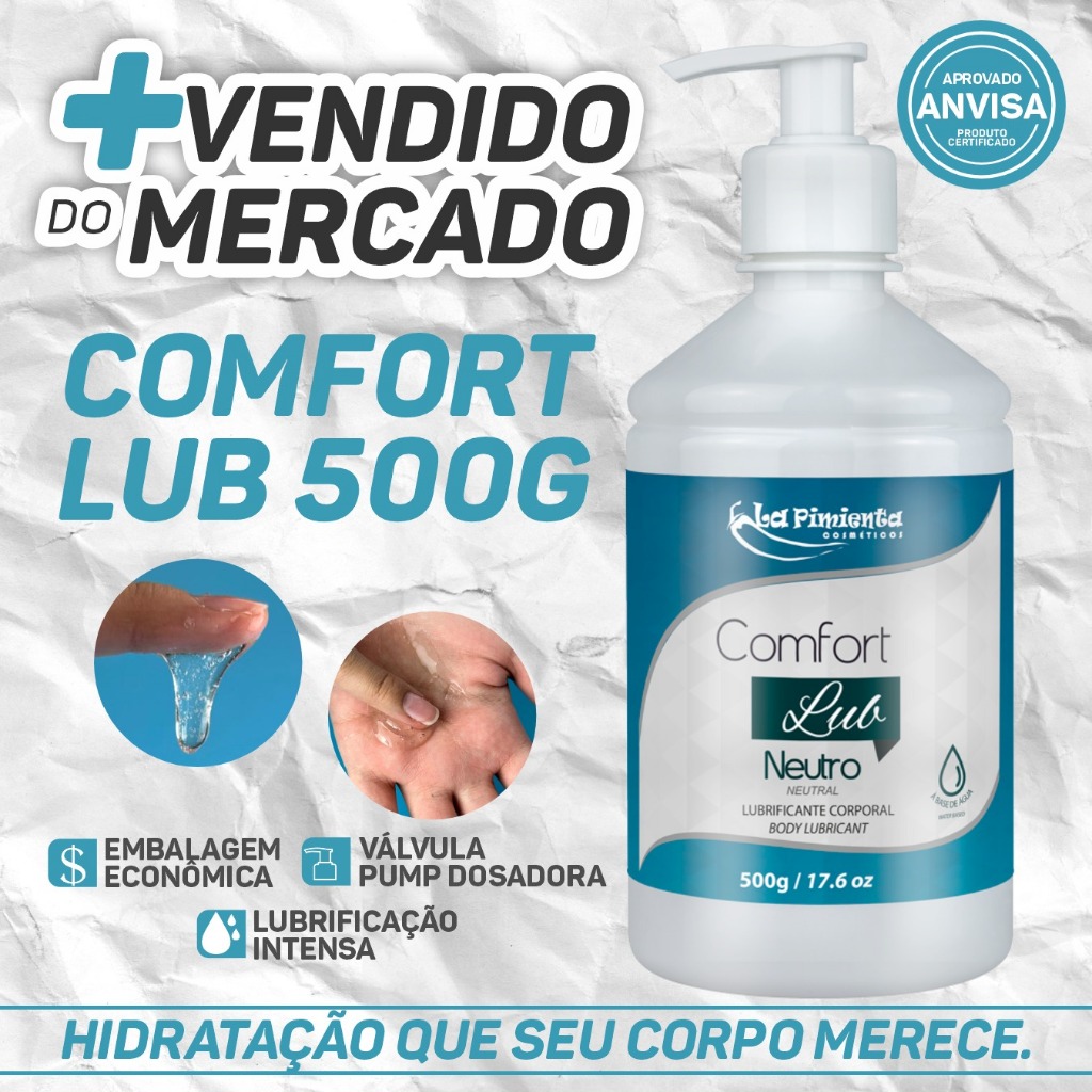 GEL COMFORT COM AROMA FRUTADO E LUBRIFICAÇÃO INTENSA PARA UMA RELAÇÃO PERFEITA