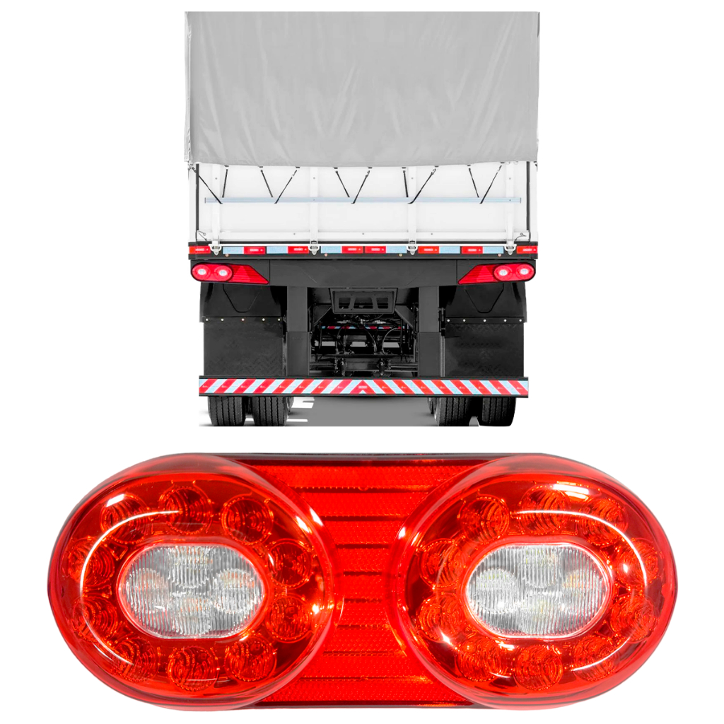 Lanterna Traseira Led Caminhão Carreta Randon Style Refil 12v/24v Bivolt em Oferta na Shopee