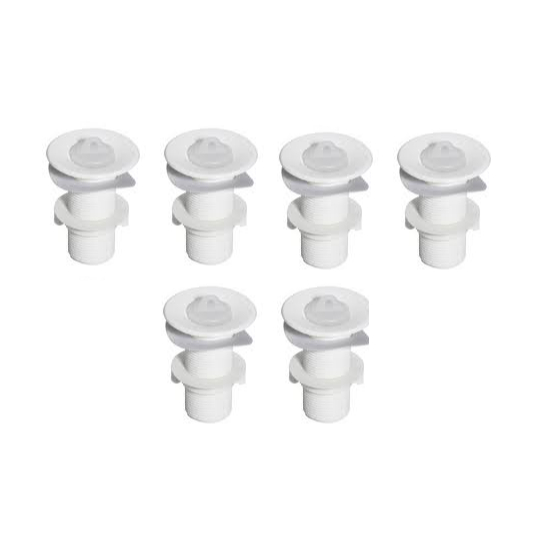 6 Válvula Lavatório Banheiro Pia / Cuba ABS Branca 7/8 em Oferta na Shopee