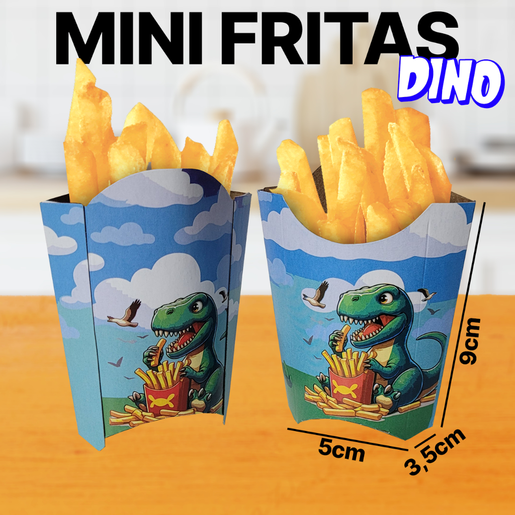 Caixa Embalagem Caixinhas Mini Batata Frita P 100 Unid em Oferta na Shopee