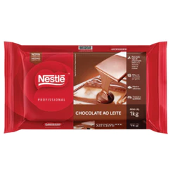 Barra de Chocolate Cobertura Ao Leite Profissional 1kg Nestlé