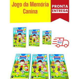 Kit 40 Jogo de Cartas Da Memoria Canina Infantil Kit Festa Lembrancinha Aniversario Prenda Baralho em Oferta na Shopee