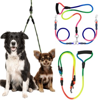 Coleira Guia De Corda Dupla 2 em 1 Para Passeio Reforçada Colorida Para Cachorro Pequeno e Médio Porte LR-0265 em Oferta na Shopee
