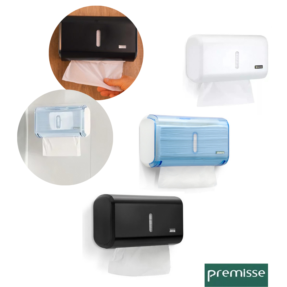 Dispenser Porta Papel Toalha Premisse Urban Suporte Compacto para Banheiro - Home & Living