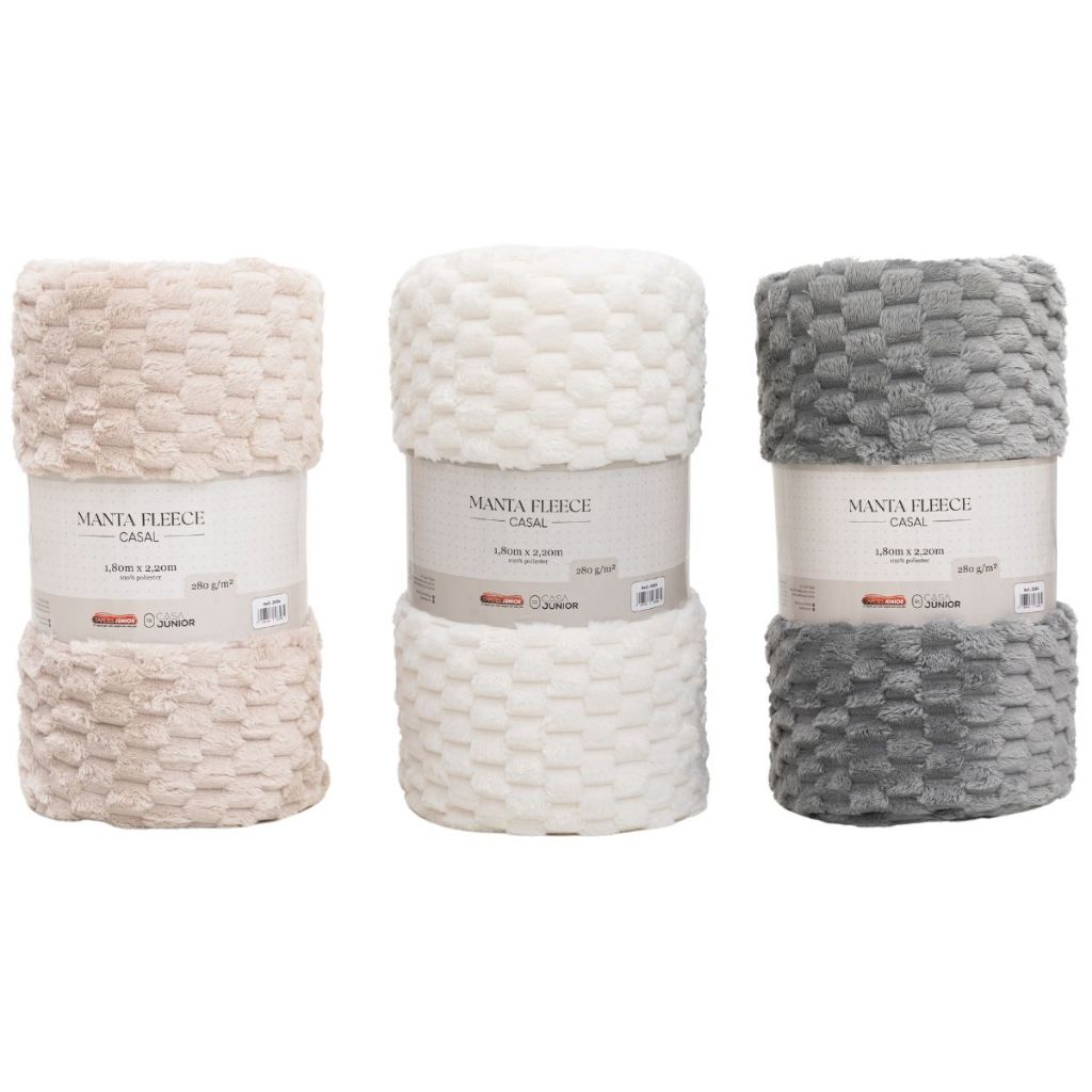 Coberto Manta Casal 1.80 x 2,20 Microfibra Fleece Antialérgica