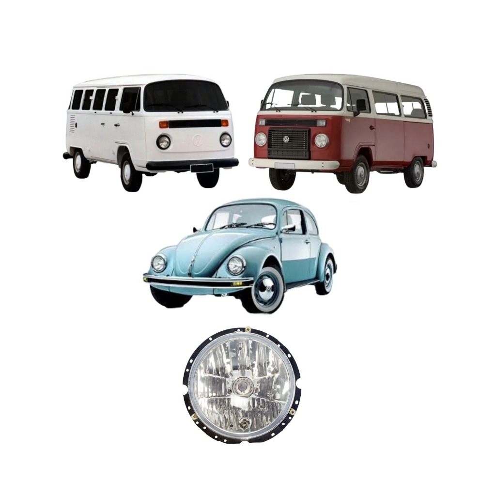 Farol Fusca Kombi Clipper 1977 1978 1979 1980 1981 1982 1983 1984 1985 1986 1987 1988 1989 1990 1991 1992 1993 1994