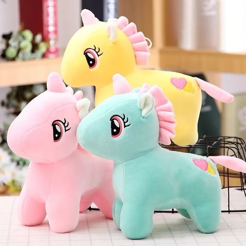 Urso de Pelúcia Infantil Dinossauro/ Ovelha/ Tubarão/ Cachorro/ Porquinho/ Únicornio em Oferta na Shopee