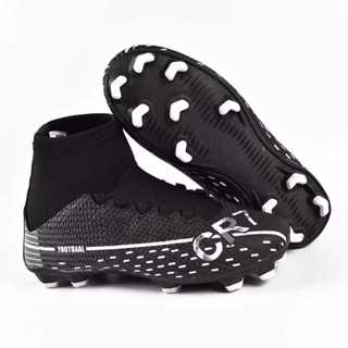 chuteira botinha footbaal campo original cano alto em Oferta na Shopee