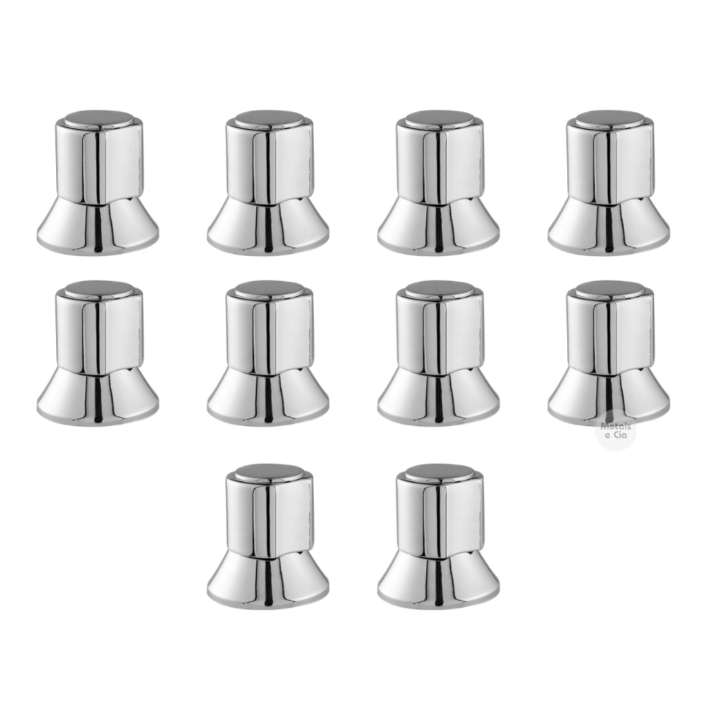 Kit 10 Acabamentos para Registro C-40 Padrão Docol Cromado em Oferta na Shopee