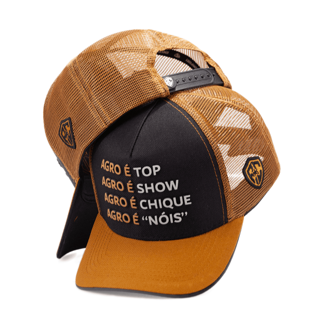 Boné Country Trucker Agro é Nóis Agro é Show Agro é Chique Agro é Top