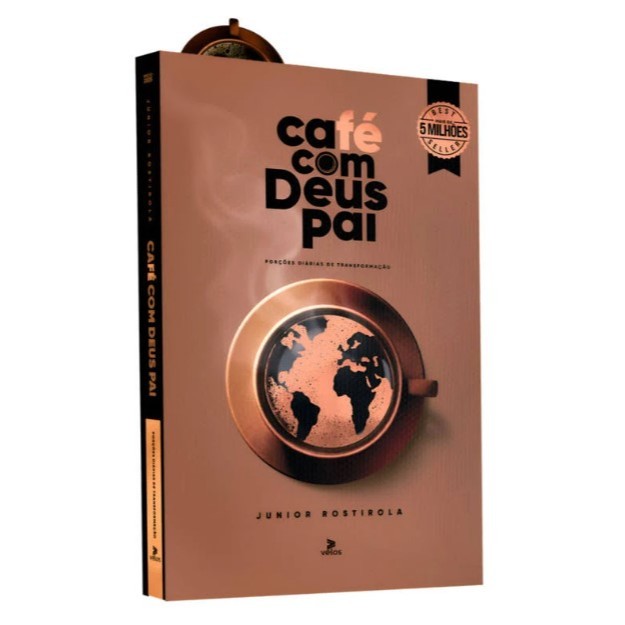 Livro Café com Deus Pai 2025 | Júnior Rostirola | Religião | Editora Velos