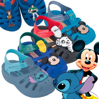 Sandalia Babuche Menino Baby Kids Disney Mickey Grendene 22303 em Oferta na Shopee