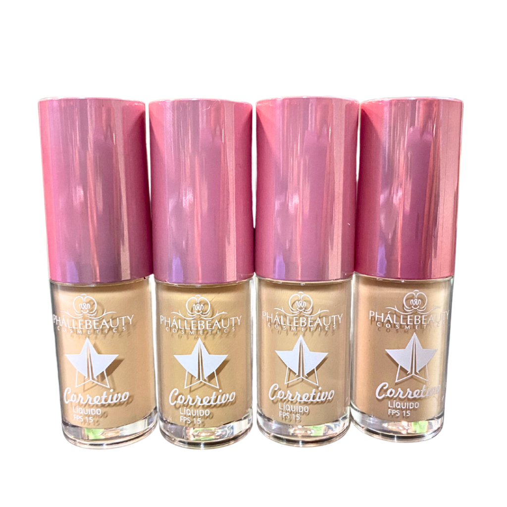 Corretivo Líquido Face FPS15 PhálleBeauty PH5004 em Oferta na Shopee