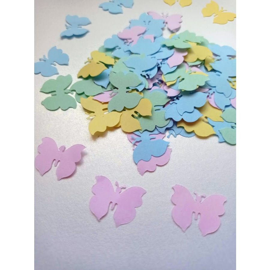 25 mini borboletas 2cm de papel para decoração de Festa - lembrancinhas - doces e Bolos em Oferta na Shopee