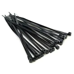 Abraçadeira 20cm Enforca Gato Em Nylon 200mm X 4,8mm 200 Unidades Cor Preto