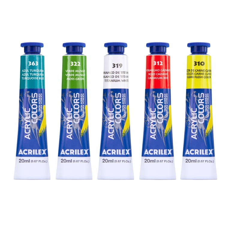 Tinta Acrílica 20ml ACRILEX em Oferta na Shopee