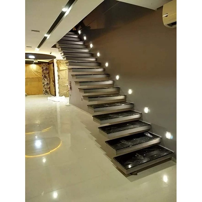 Balizador LED de Embutir Bivolt 4x2 Fotocelula LED Branco Morno 3200k com Fotocelula