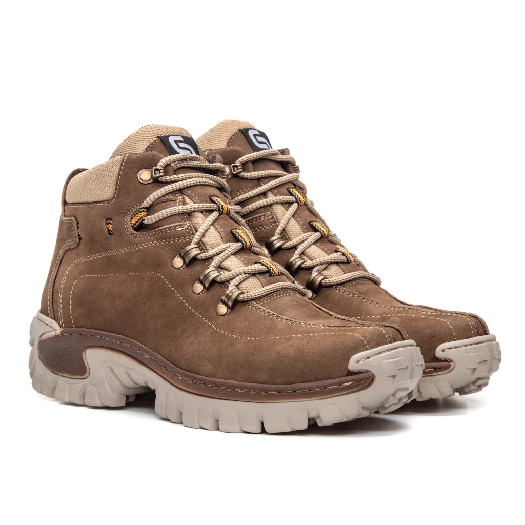 Bota Coturno Adventure Tenis Proteçao com CA Lazer dia a dia Palmilha em Gel Couro undersports