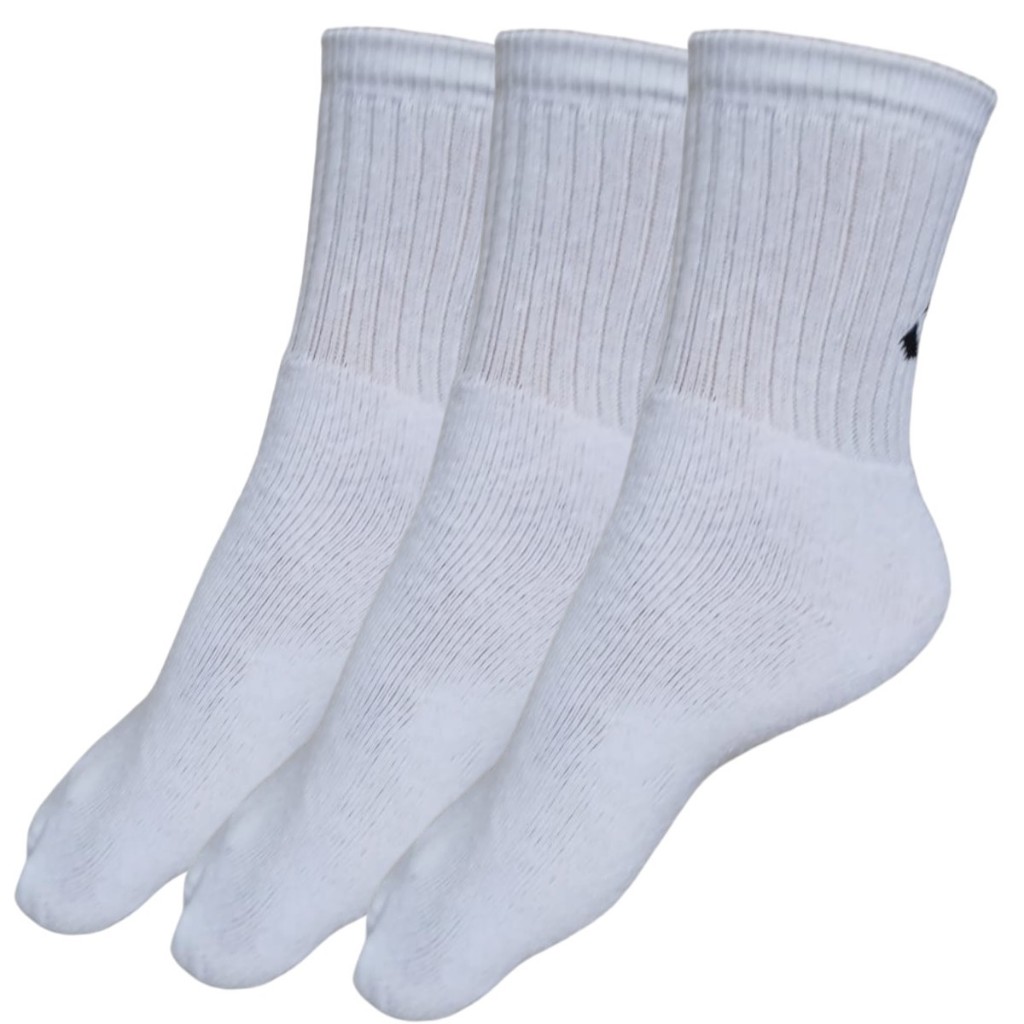 Kit 3 Meias Cano Longo Sport Dia a Dia Confortável Masculina 39 a 43 1006-3