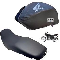 Capa Tanque Preta + Capa Banco Modelo Original Titan Fan 125/150 2009/2010/2011/2012/2013