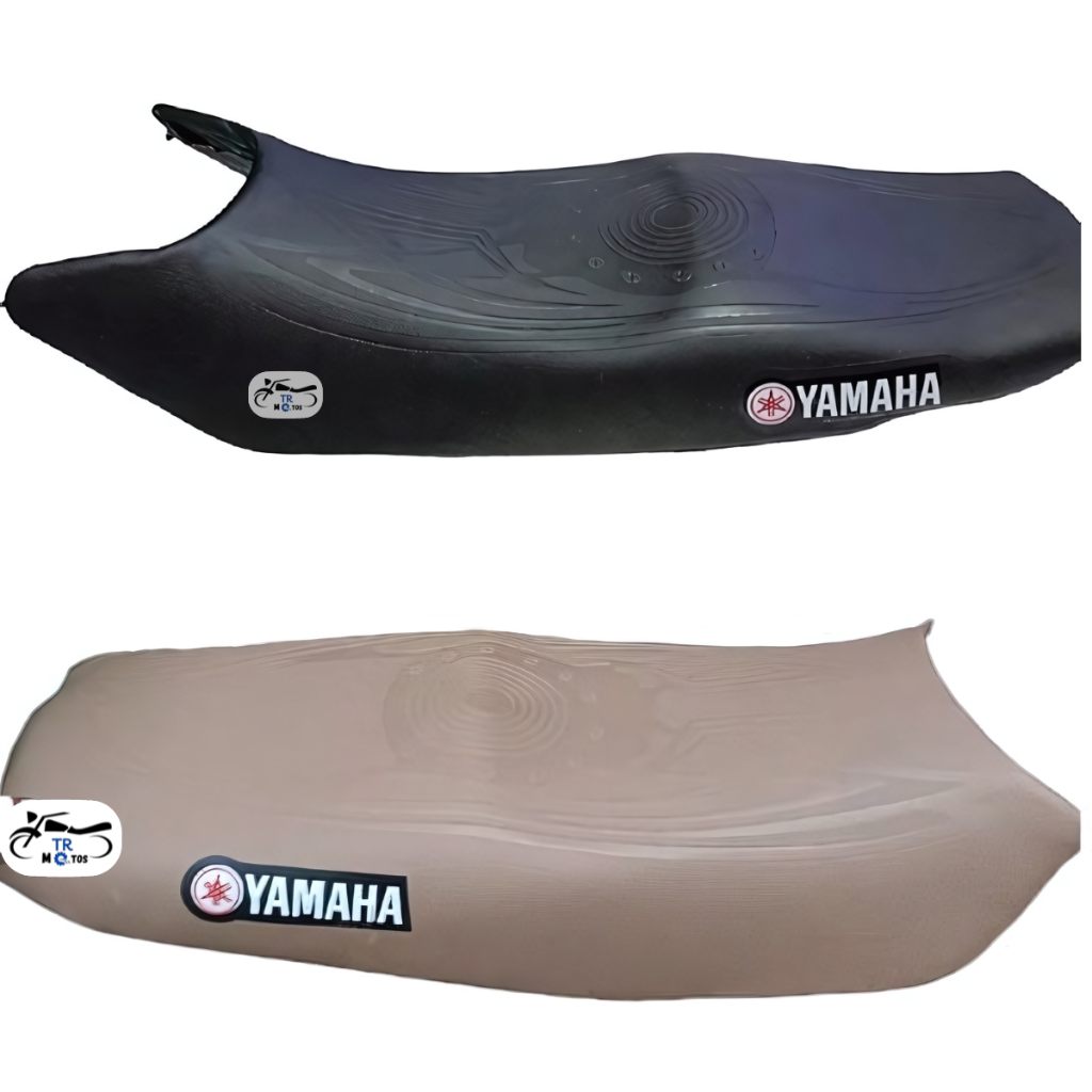 Capa Banco Emborrachada Yamaha Ybr Xtz 125 Factor 125/150 Lander Fazer 250 Marrom/Preta Emborrachada