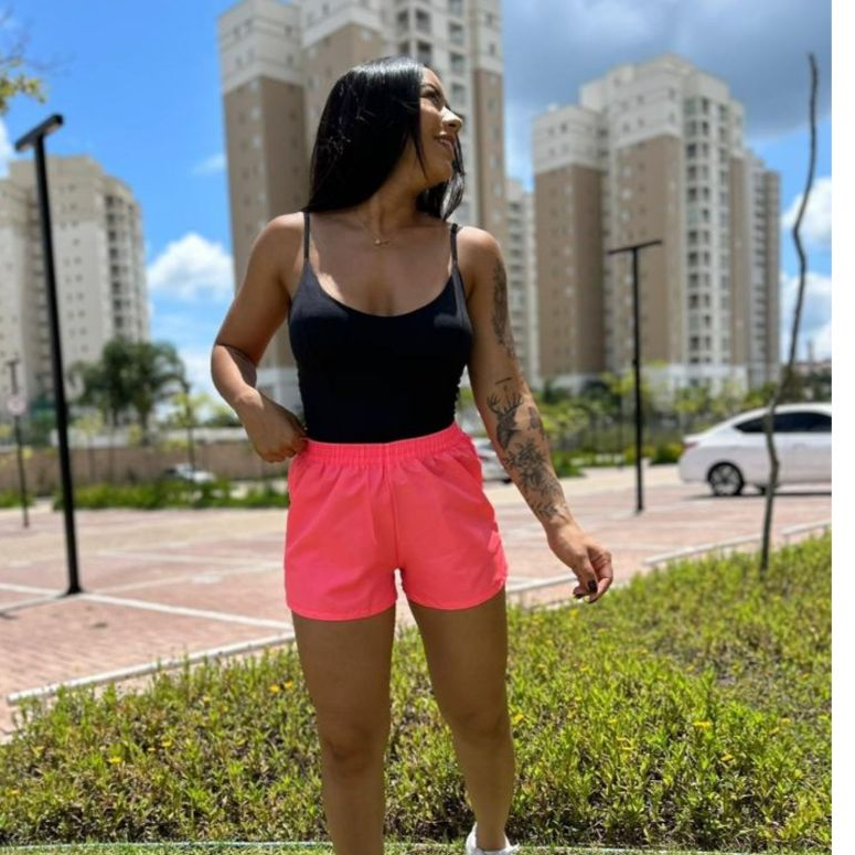 Shorts Tactel Feminino,leve e soltinho - para academia, caminhada, moda praia, verão, corrida.