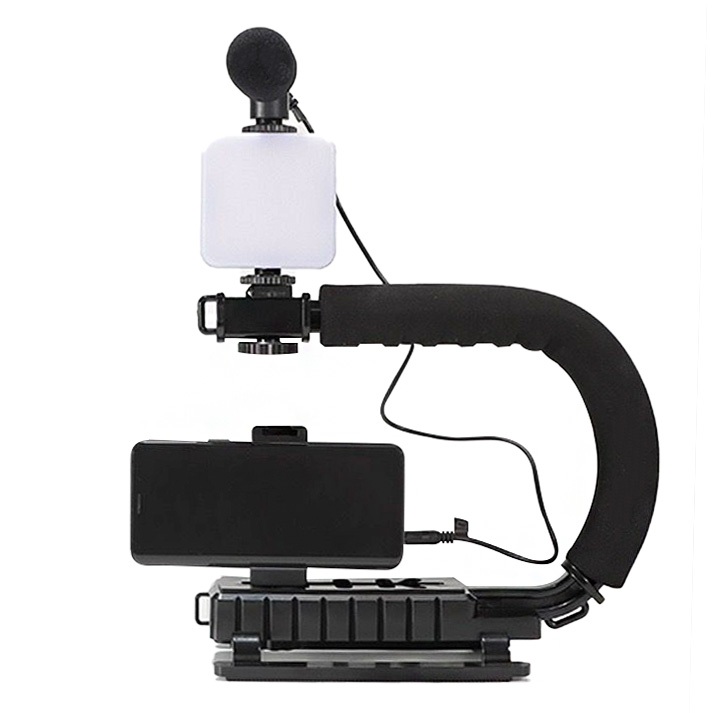 Suporte Estabilizador Para Câmeras Portáteis E Celulares Produção De Vídeo Kits Portáteis De Estabilizador De Suporte