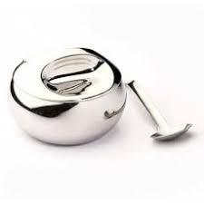 Açucareiro Farinheira Com Tampa E Colher Aço Inox