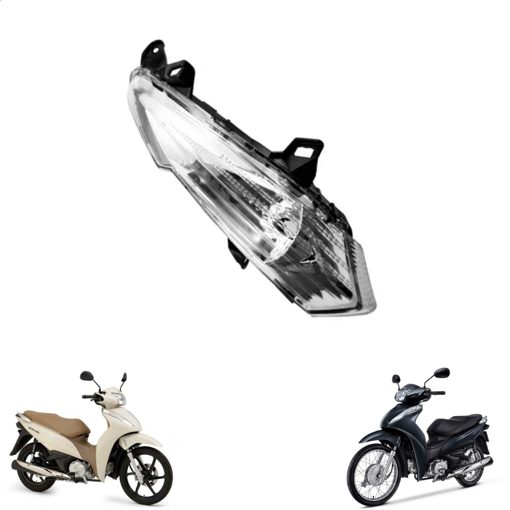 Seta Pisca Dianteiro Esquerdo Para Biz 110i 2019 A 2021 Plasmoto em Oferta na Shopee