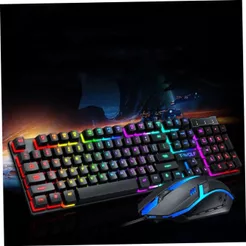 Kit Teclado e Mouse Gamer Rgb Semi Mecânico AOAS M300