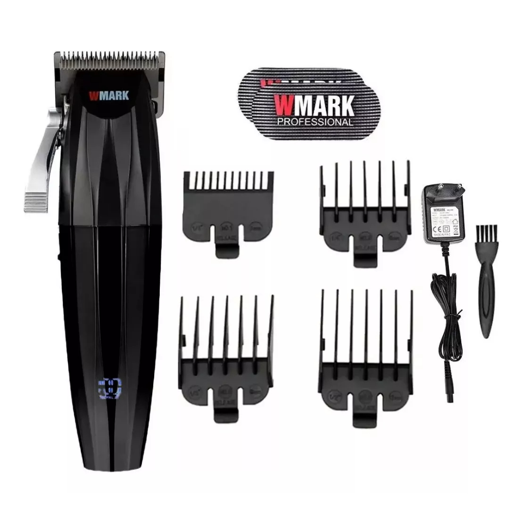 Maquina De Cortar Cabelo Wmark Ng222 Prata Profissional em Oferta na Shopee