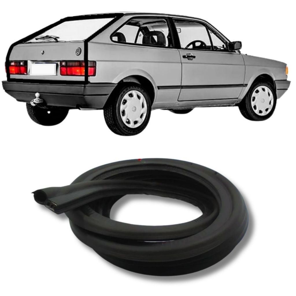 Borracha De Vedação Porta Malas Gol Parati Voyage Modelos Quadrado em Oferta na Shopee
