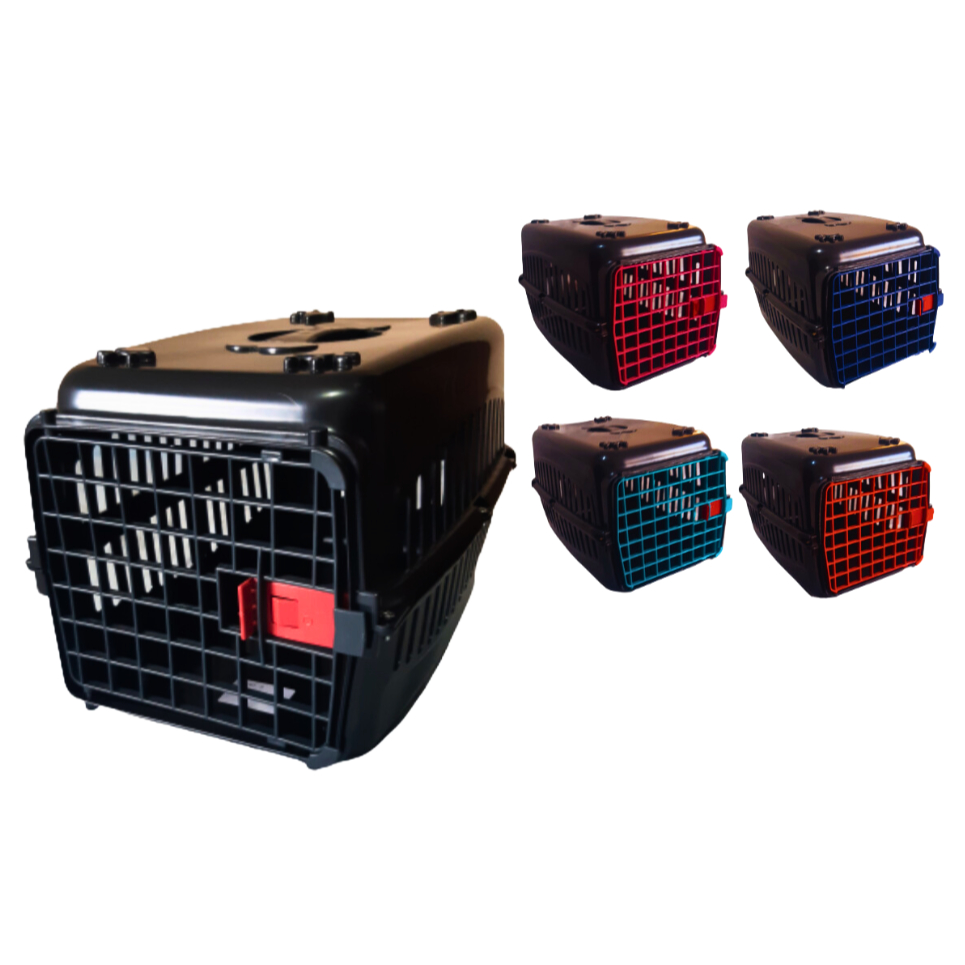 Caixa de Transporte Nº3 Elite Preta com Portas Coloridas para Cachorro, Gato, Coelho, Aves em Oferta na Shopee