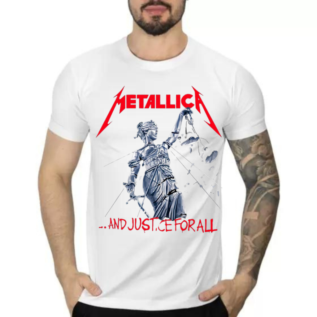 Camiseta Banda de Rock Metallica Diversas Estampas Envio Imediato