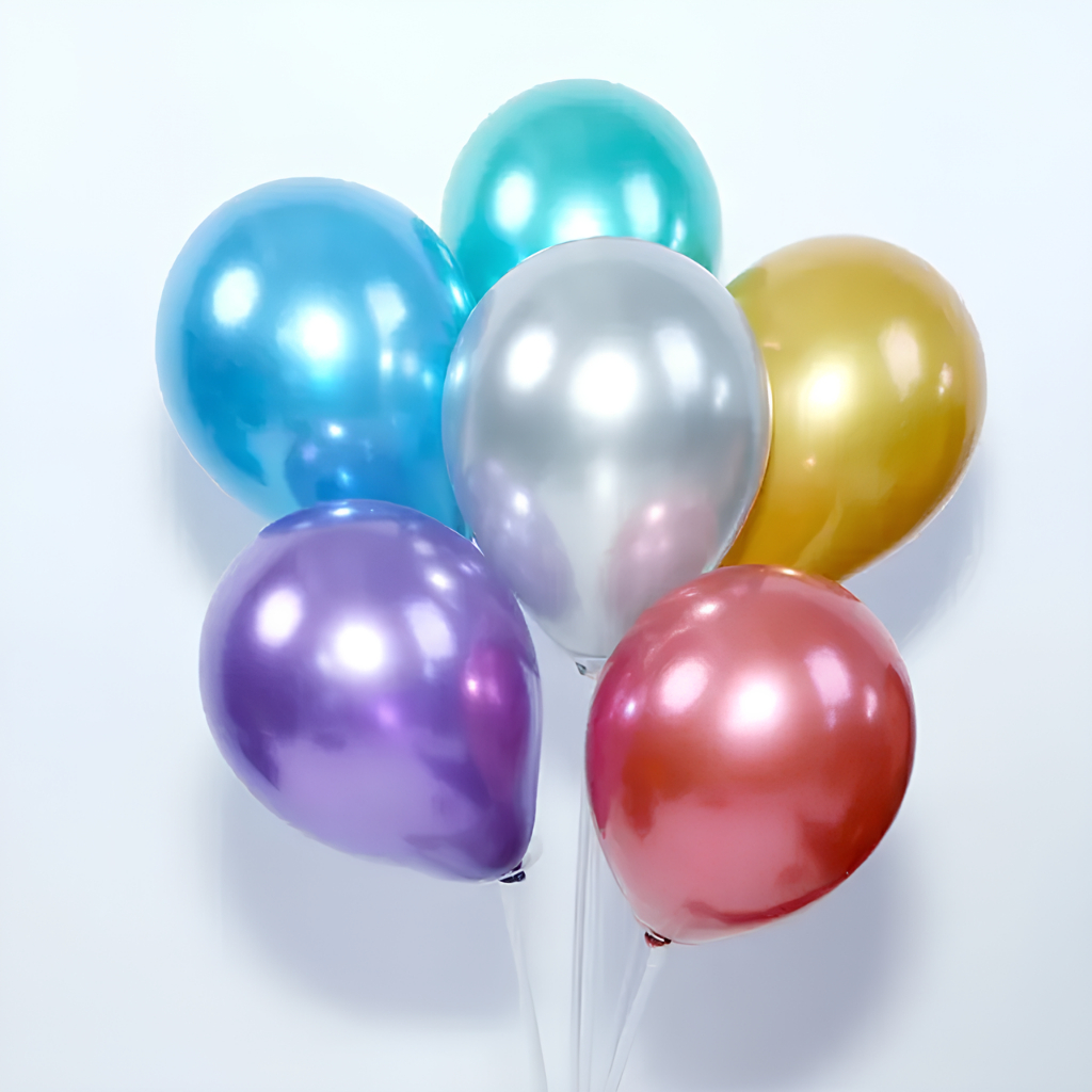 Balão De Látex Perolado 10 Polegadas Pacote 25 Unidades Cores Variadas Para Festa Aniversário — imagem 2 de 2