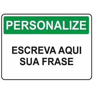 Placa PVC Sinalização Personalizada Com Seu Texto Diversos Tamanhos Promoção Resistente em Oferta na Shopee