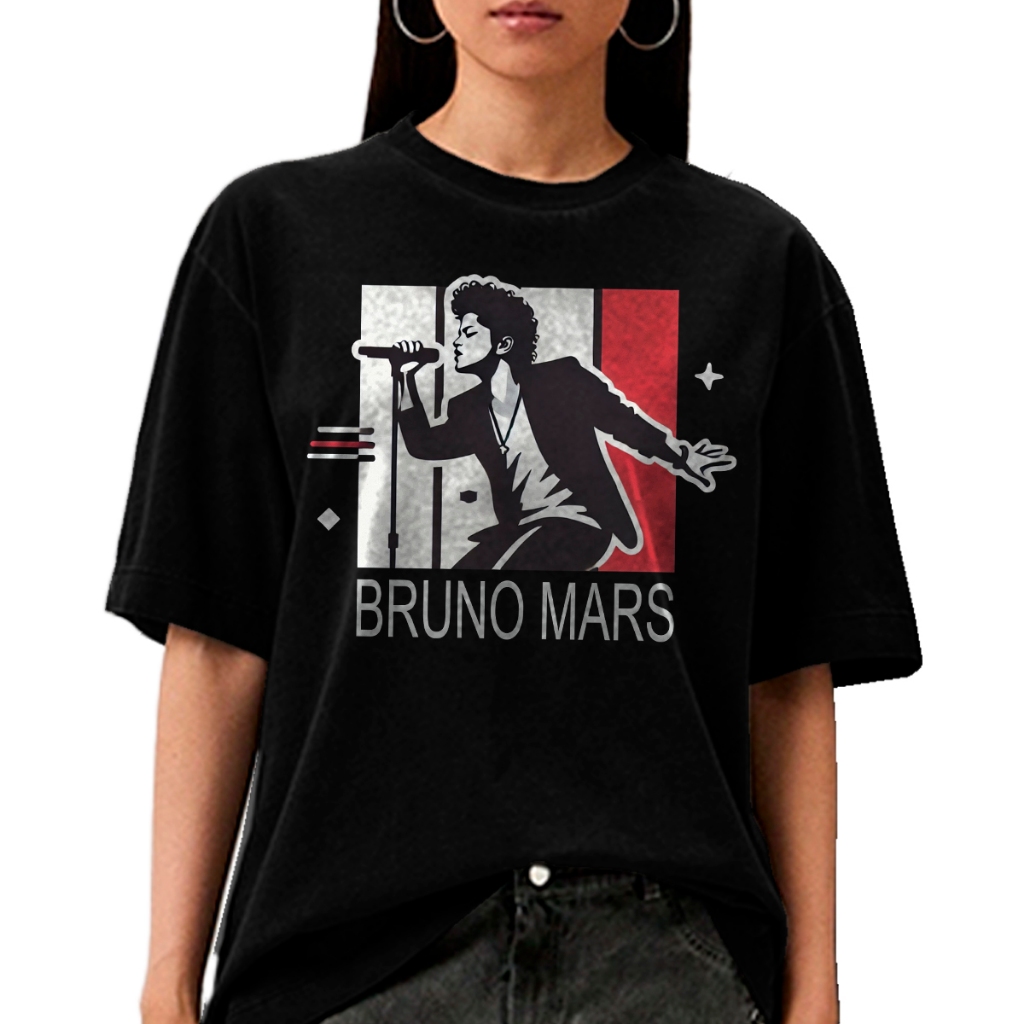 Camiseta Oversized Unissex Bruno Mars Estilo Vintage e Conforto